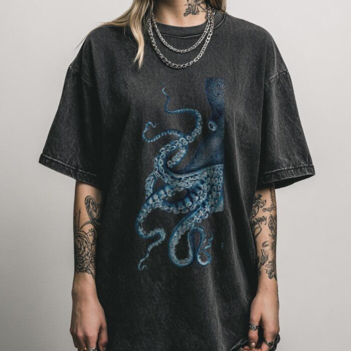 20,000 Leagues Under the Sea T-Shirt | Vintage Octopus Tee 20,000 Leagues Under the Sea T-Shirt | Vintage Octopus Tee