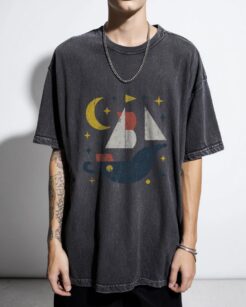 Bauhaus Pirate Ship T-Shirt | Peter Pan Inspired Art Tee