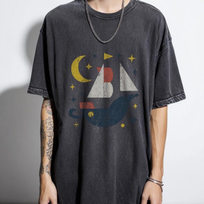 Bauhaus Pirate Ship T-Shirt | Peter Pan Inspired Art Tee