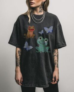 Cute Frog with Star T-Shirt | Magical Nature Graphic Tee