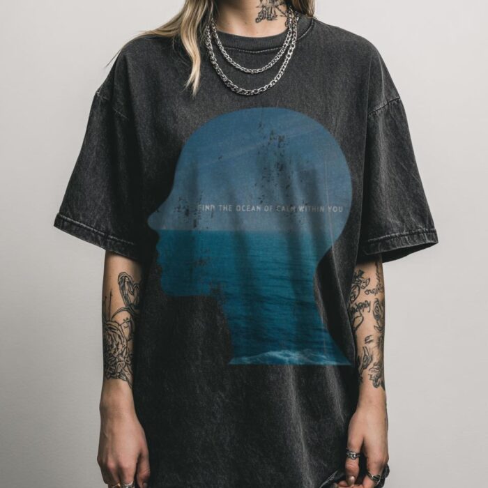 Find Inner Peace T-Shirt | Ocean of Calm Wellness Tee Find Inner Peace T-Shirt | Ocean of Calm Wellness Tee