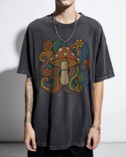 Groovy Mushroom T-Shirt | 70s Retro Psychedelic Tee