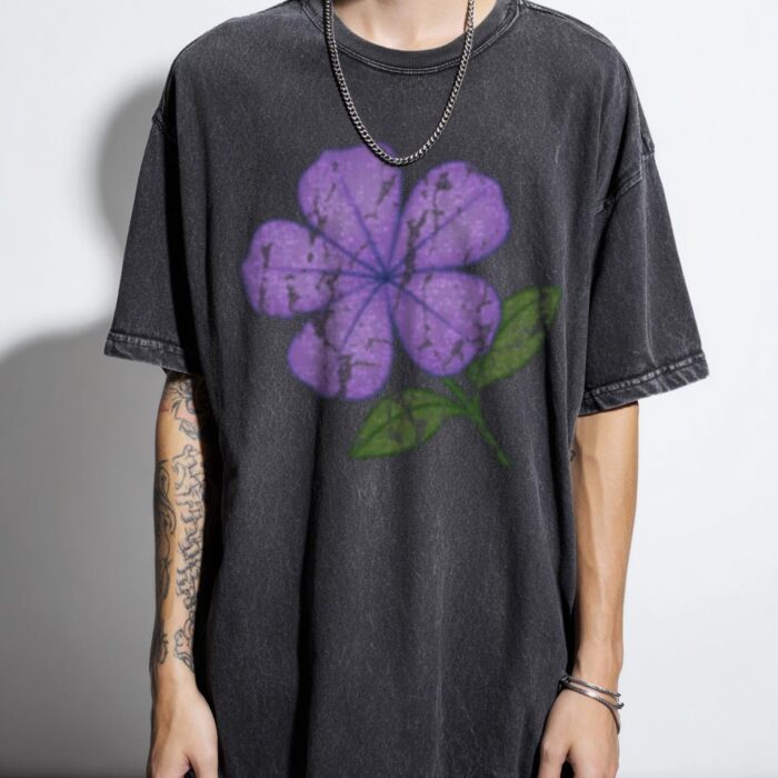 Purple Jasmine Flower T-Shirt | Whimsical Floral Tee