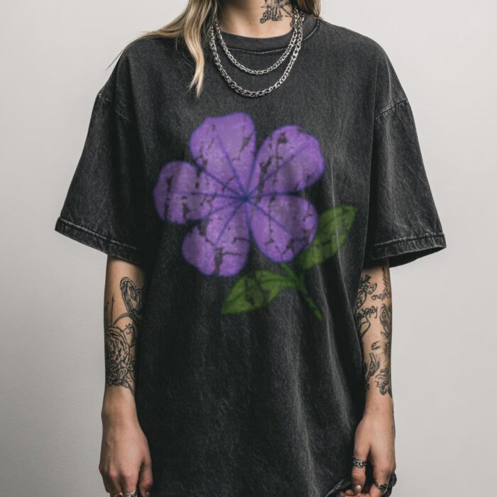 Purple Jasmine Flower T-Shirt | Whimsical Floral Tee
