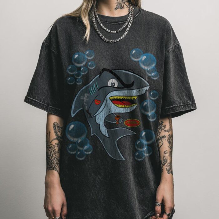 Shark-O™ Cartoon Shark T-Shirt | Funny Ocean Tee