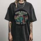 Skeleton Surfer T-Shirt | Edgy 'Surf or Die' Graphic Tee