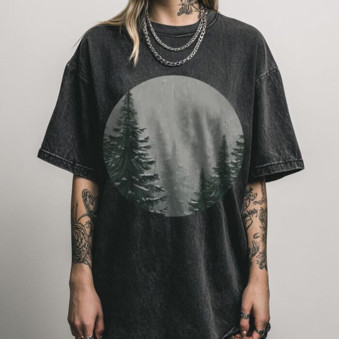 Snowy Mountain T-Shirt | Vintage Winter Landscape Tee