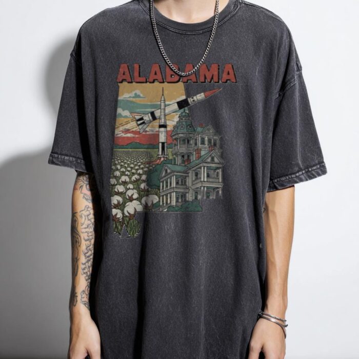 Vintage Alabama State T-Shirt | Retro AL Graphic Tee Vintage Alabama State T-Shirt | Retro AL Graphic Tee