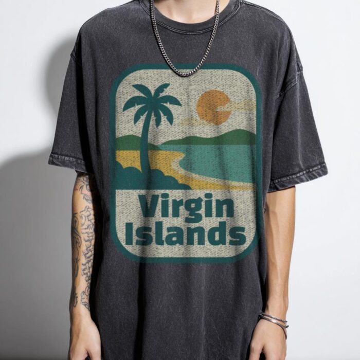 Virgin Islands T-Shirt | Tropical Sunset Beach Tee
