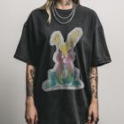 Watercolour Rainbow Bunny T-Shirt | Cute Animal Tee