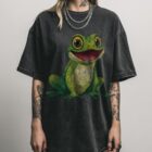 Yellow & Green Frog T-Shirt | Colorful Amphibian Tee