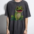 Yellow & Green Frog T-Shirt | Colorful Amphibian Tee