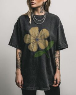 Yellow Jasmine Flower T-Shirt | Botanical Floral Graphic Tee