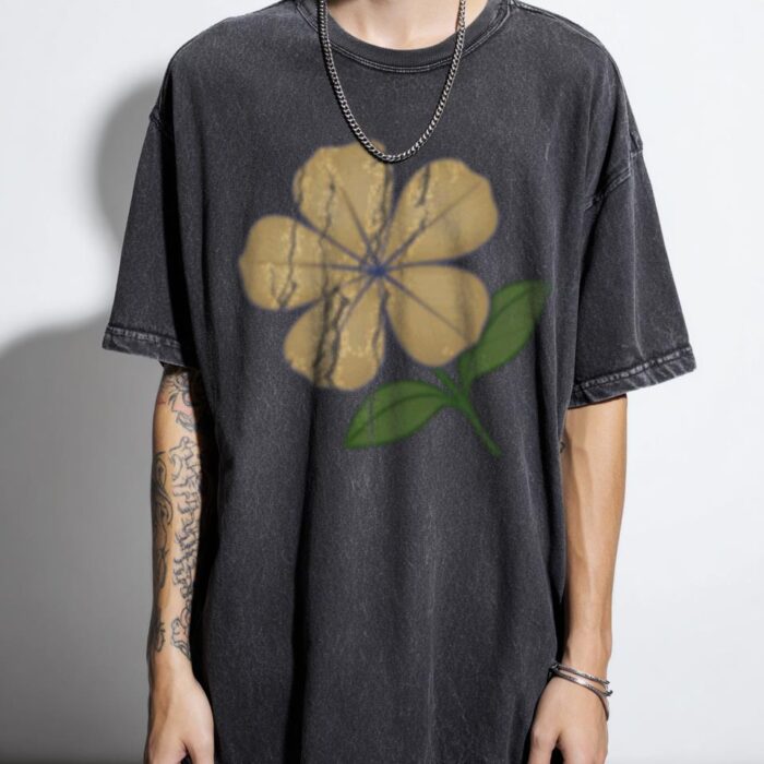 Yellow Jasmine Flower T-Shirt | Botanical Floral Graphic Tee